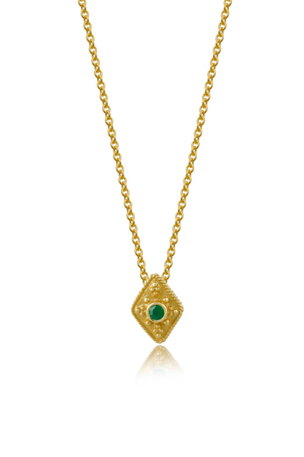 vezantino-kolie-romvos-apo-chreso-k18-me-smaraythi-0-05ct-1876