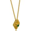 vezantino-kolie-romvos-apo-chreso-k18-me-smaraythi-0-05ct-a17839