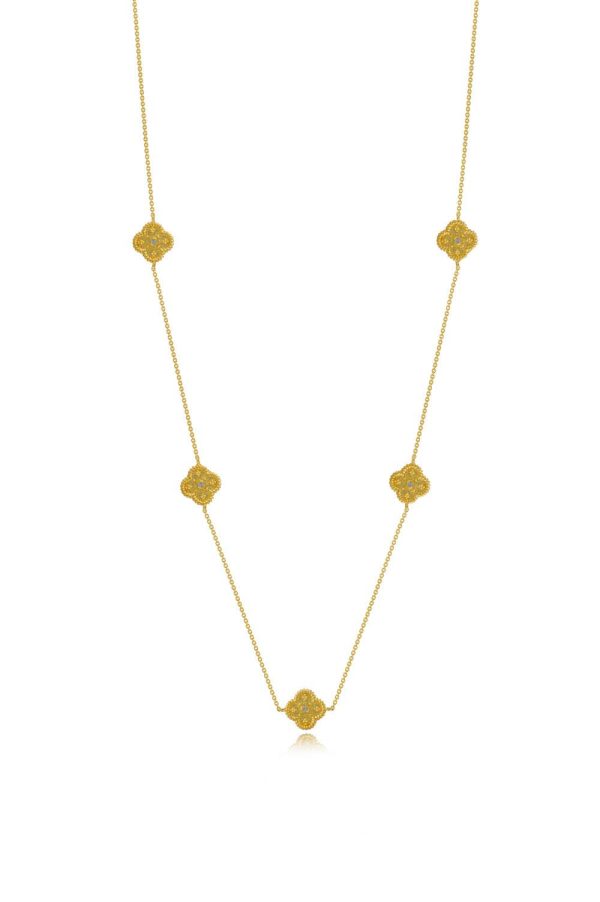 vezantino-kolie-staeroethakia-apo-chreso-k18-me-thiamantia-0-08ct-2069
