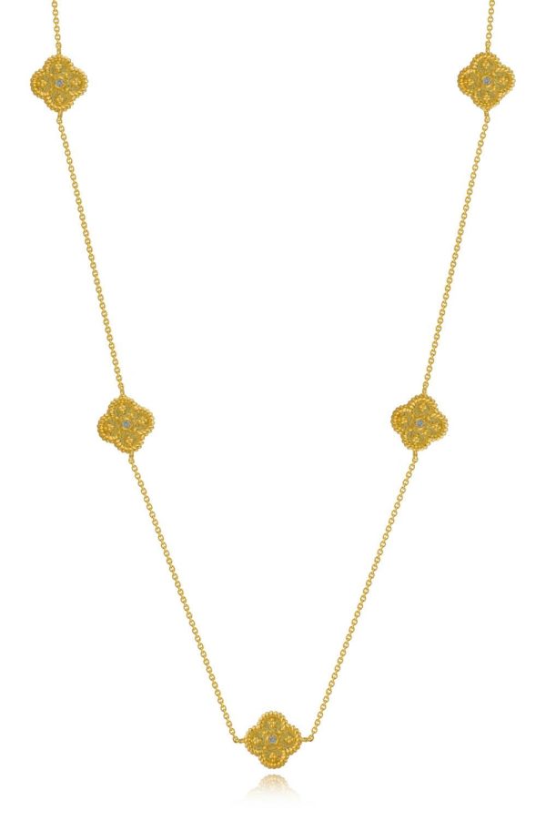 vezantino-kolie-staeroethakia-apo-chreso-k18-me-thiamantia-0-08ct-a17907