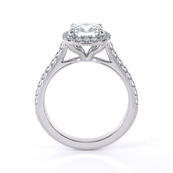 Thalia-Cushion-Cut-Halo-Diamond-Ring-with-Accent-Stones-in-18K-White-Gold-front