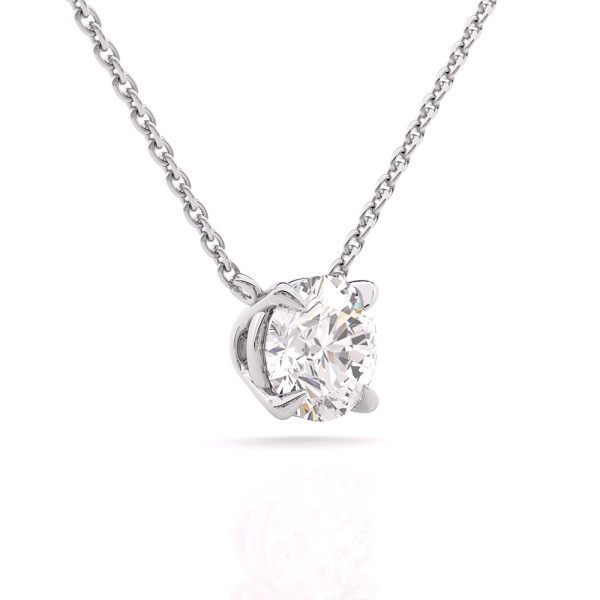 KO00580-4-Prong-Round-Cut-Diamond-Solitaire-Pendant-Necklace-18k-White-Gold-front-view (2)