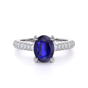 DA00744 Oval with side stones_RR01_lay_front_white_sapphire_Denoised_beauty