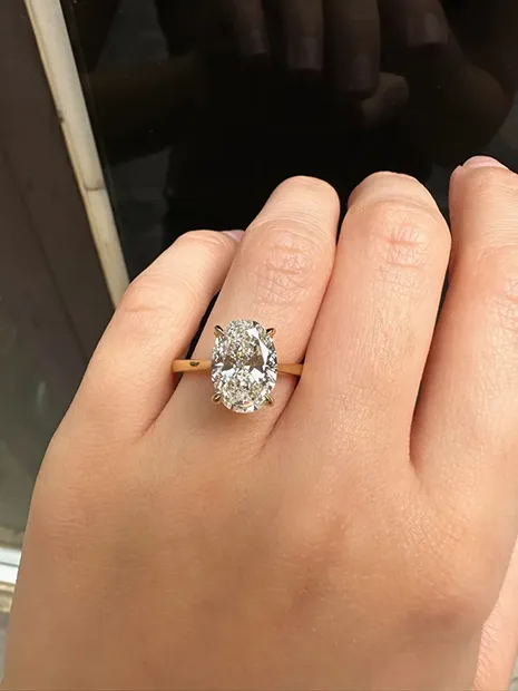 solitaire ring selene